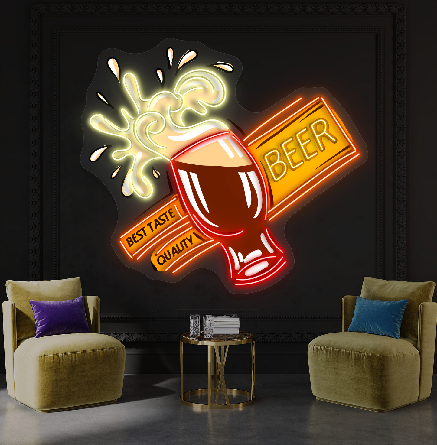 Best Taste Quality Beer Artwork Led Neon Sign