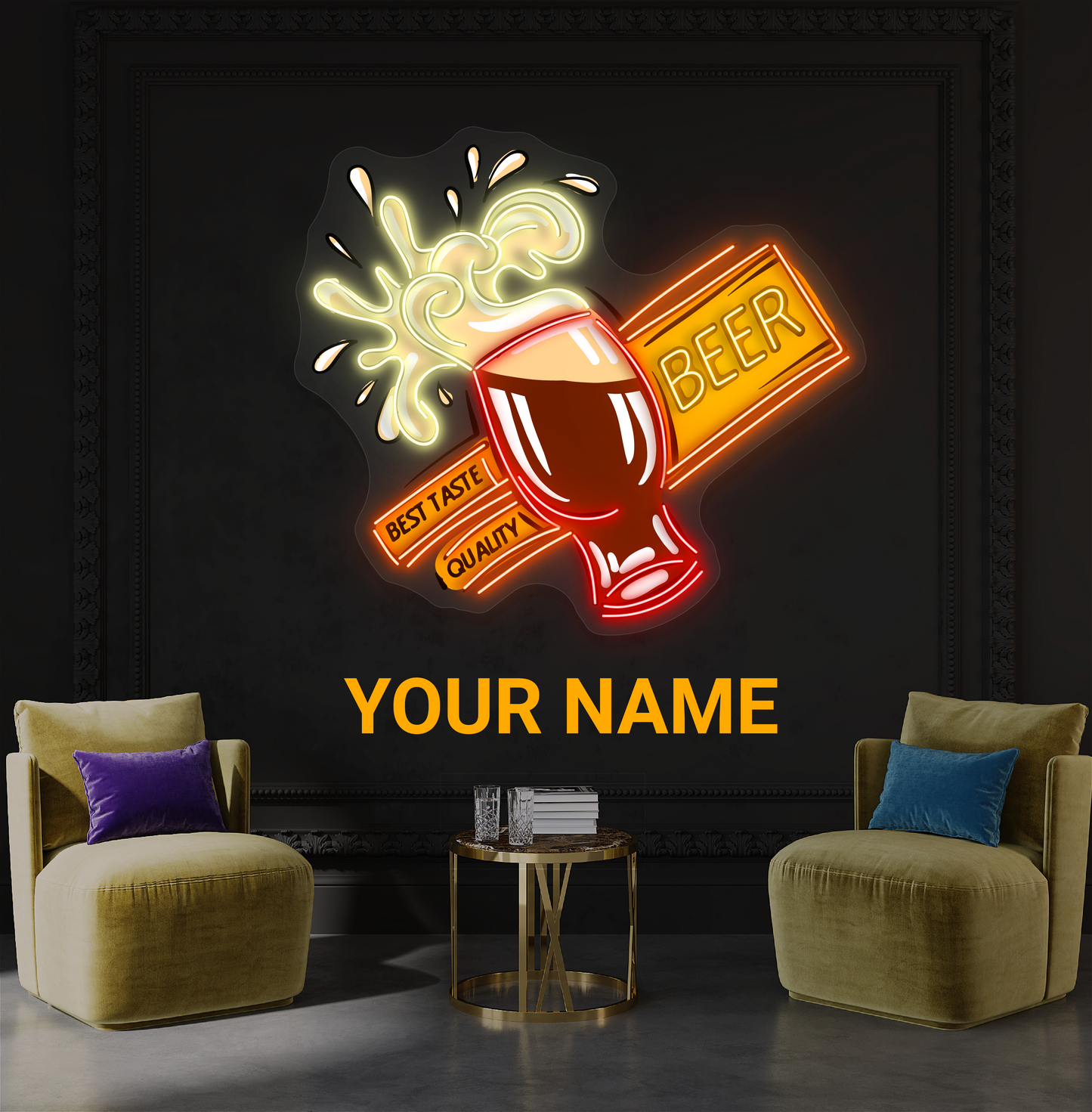 Best Taste Quality Beer Artwork Led Neon Sign