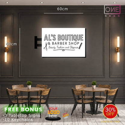 AL'S BOUTIQUE | LED Neon Sign + light box (2 signs)