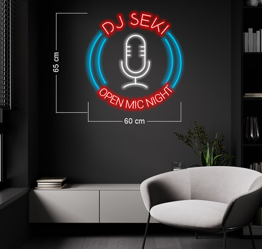 DJ Seki Open mic night | LED Neon Sign