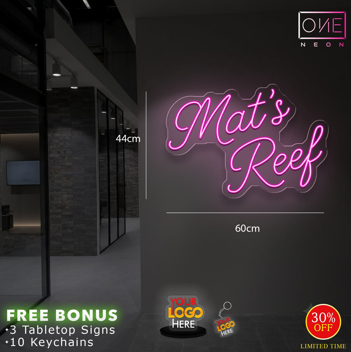 MAT'S REEF | LED Neon Sign