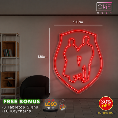 LOGO CUSTOM | LED Neon Sign (2 pieces option)