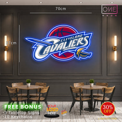 Cavaliers + NBA | LED Neon Sign (2 signs)