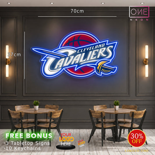 Cavaliers + NBA | LED Neon Sign (2 signs)