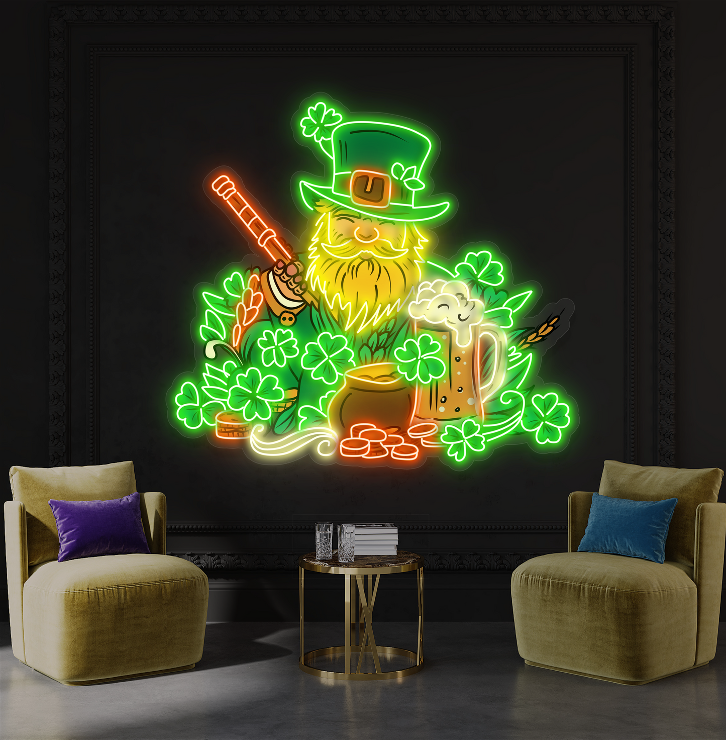 Lucky Brew Artwork Led Neon Sign