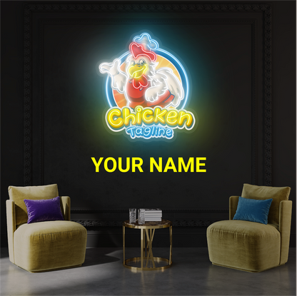 Chef Chick's Delight Artwork Led Neon Sign