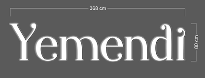 Yemendi + arab writing | Channel letter Sign (2 signs)