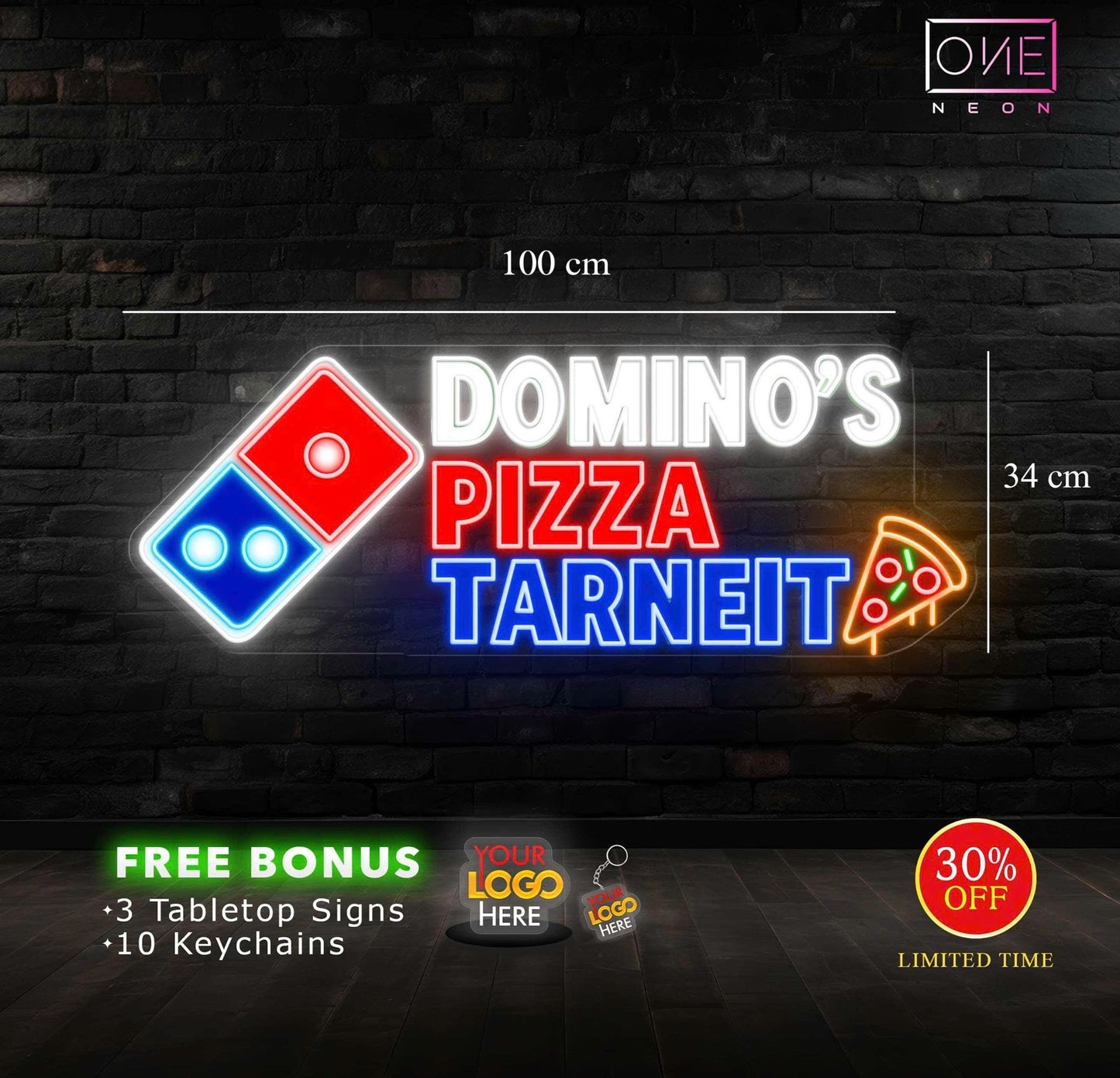 DOMINO'S PIZZA TARNEIT | LED Neon Sign (outdoor use)
