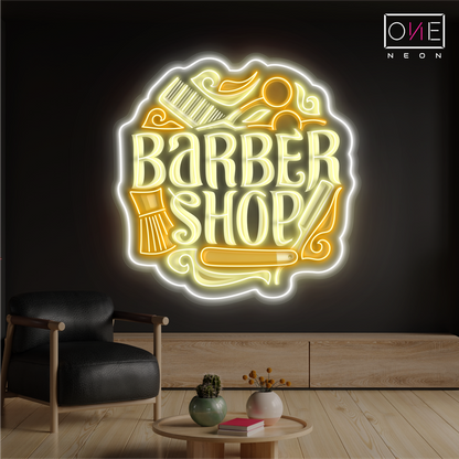 Barber Shop Artwork Led Neon Sign