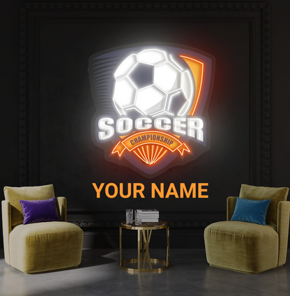 Soccer Championship Artwork Led Neon Sign