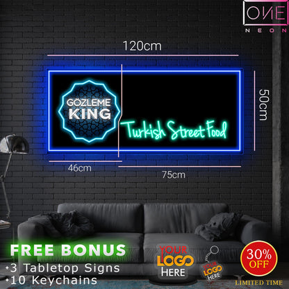 Turkish Street Food| LED Neon Sign (outdoor use)