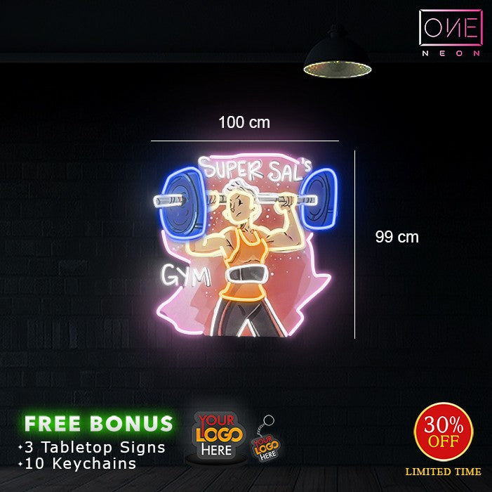 SUPER SAL's GYM | LED Neon Sign