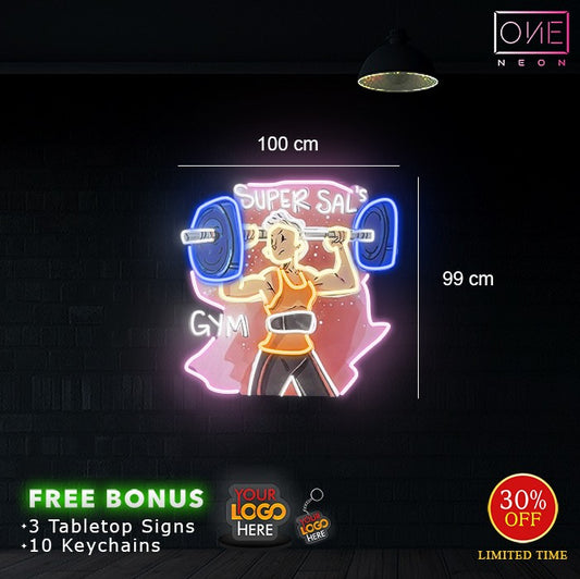 SUPER SAL's GYM | LED Neon Sign
