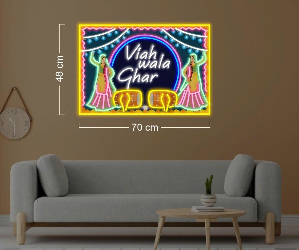 Viah wala Ghar | LED Neon Sign