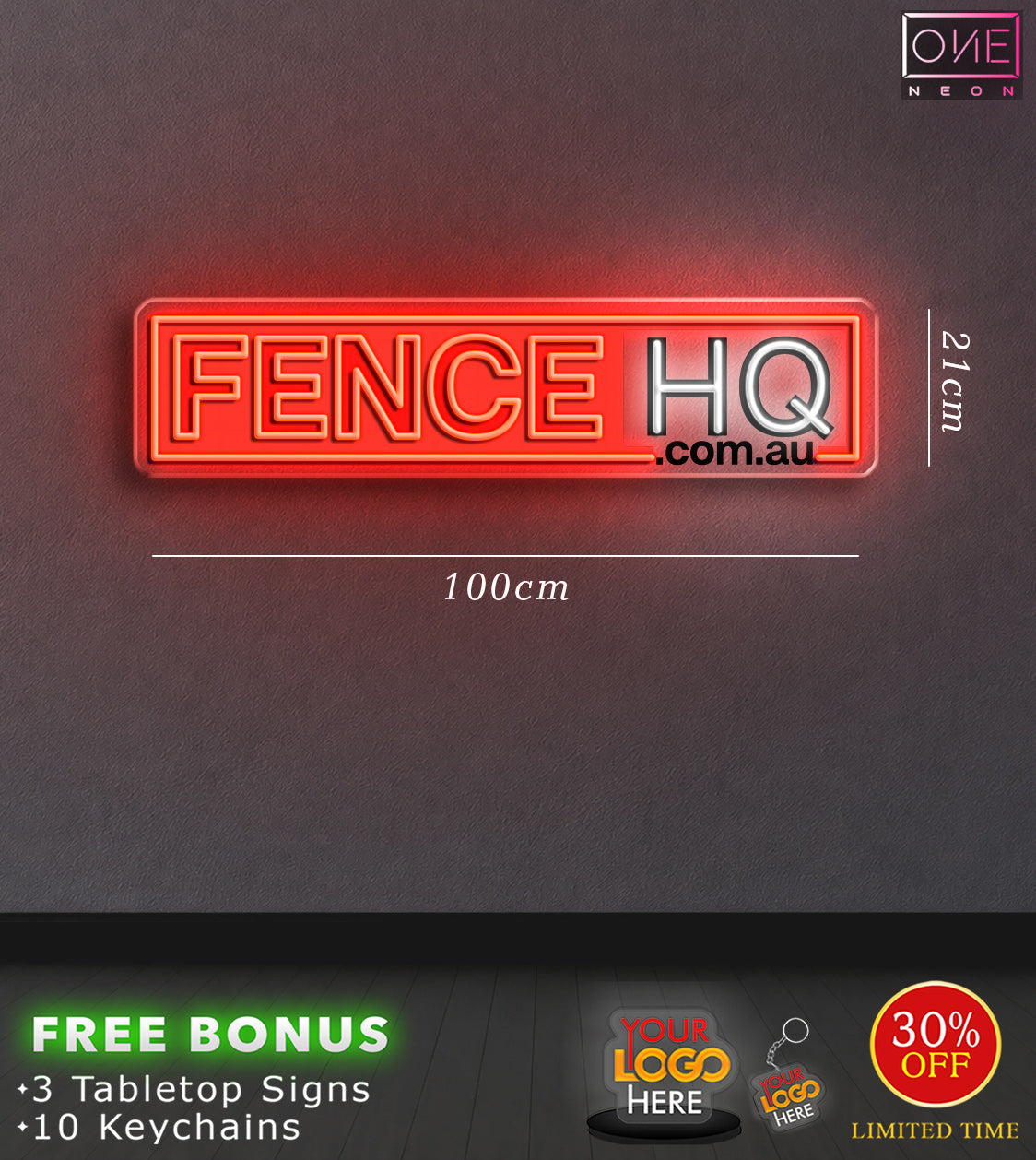 FENCE HQ | LED Neon Sign (2 SIGNS)