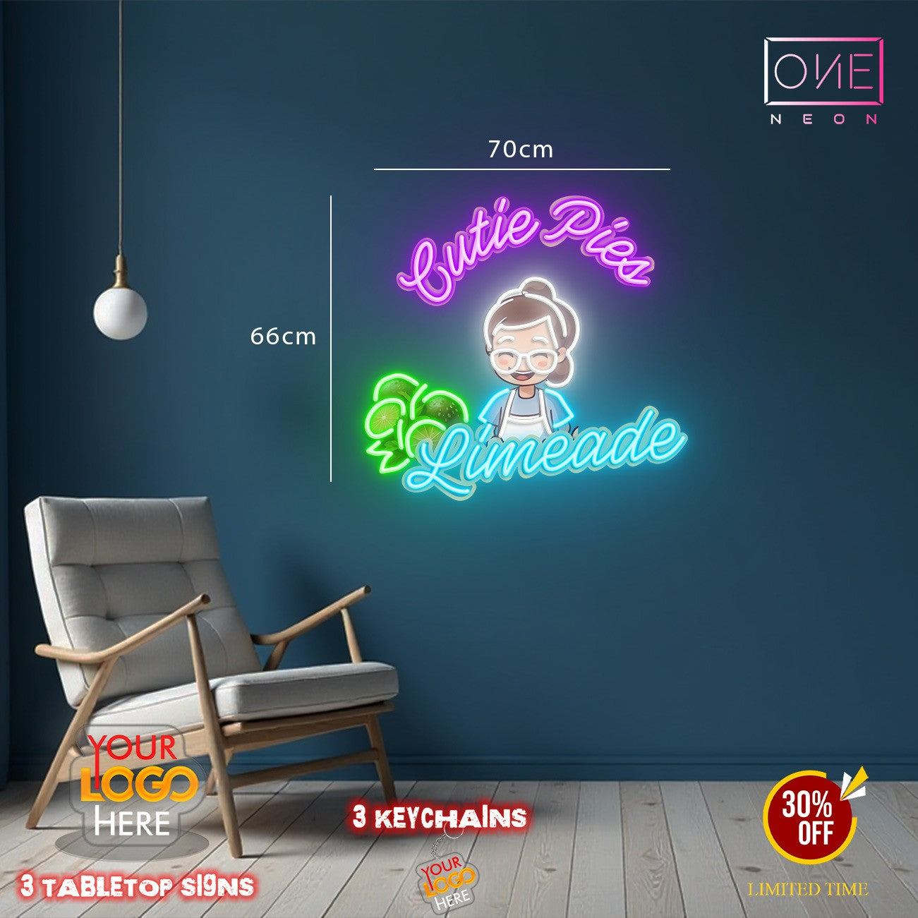 Enseigne au néon LED personnalisée pour entreprise 