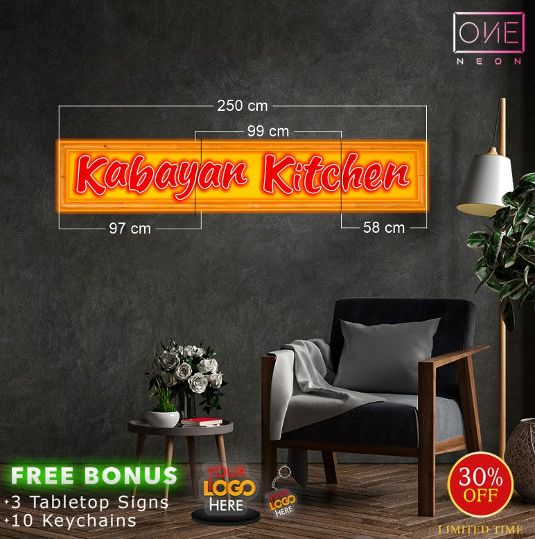 Kabayan kitchen (outdoor sign) | LED Neon Sign