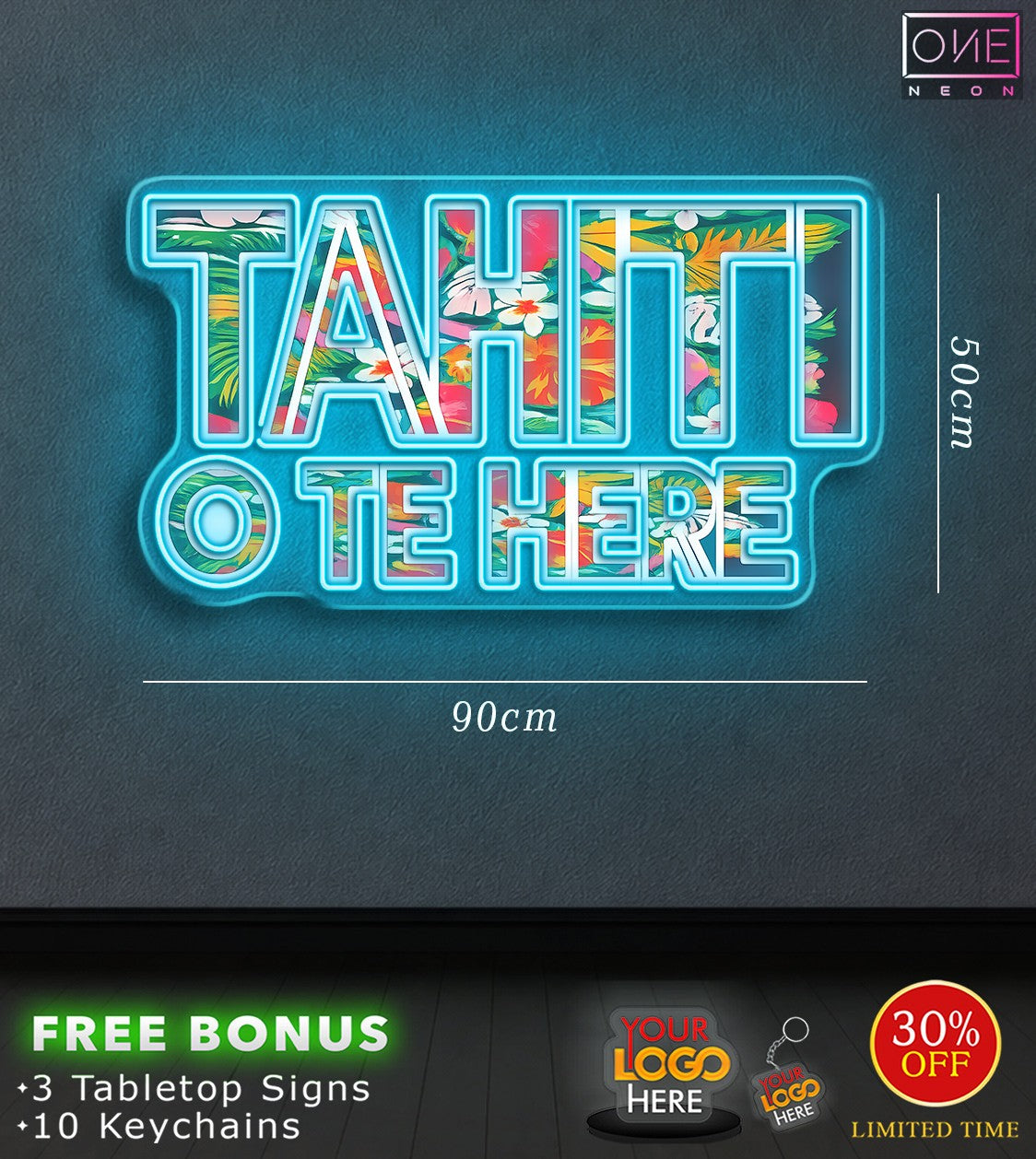 Tahiti o te here & Simply yummy | LED Neon Sign (2 signs)