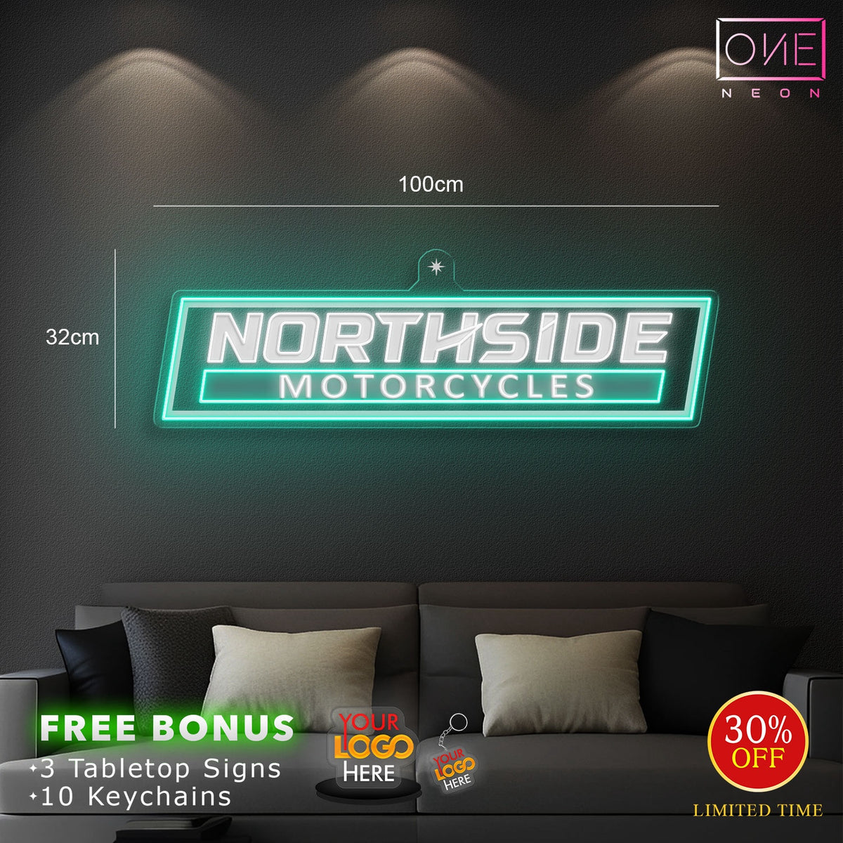 NORTHSIDE MOTORCYCLES| LED Neon Sign