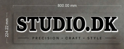 STUDIO DK | 3D backlit sign