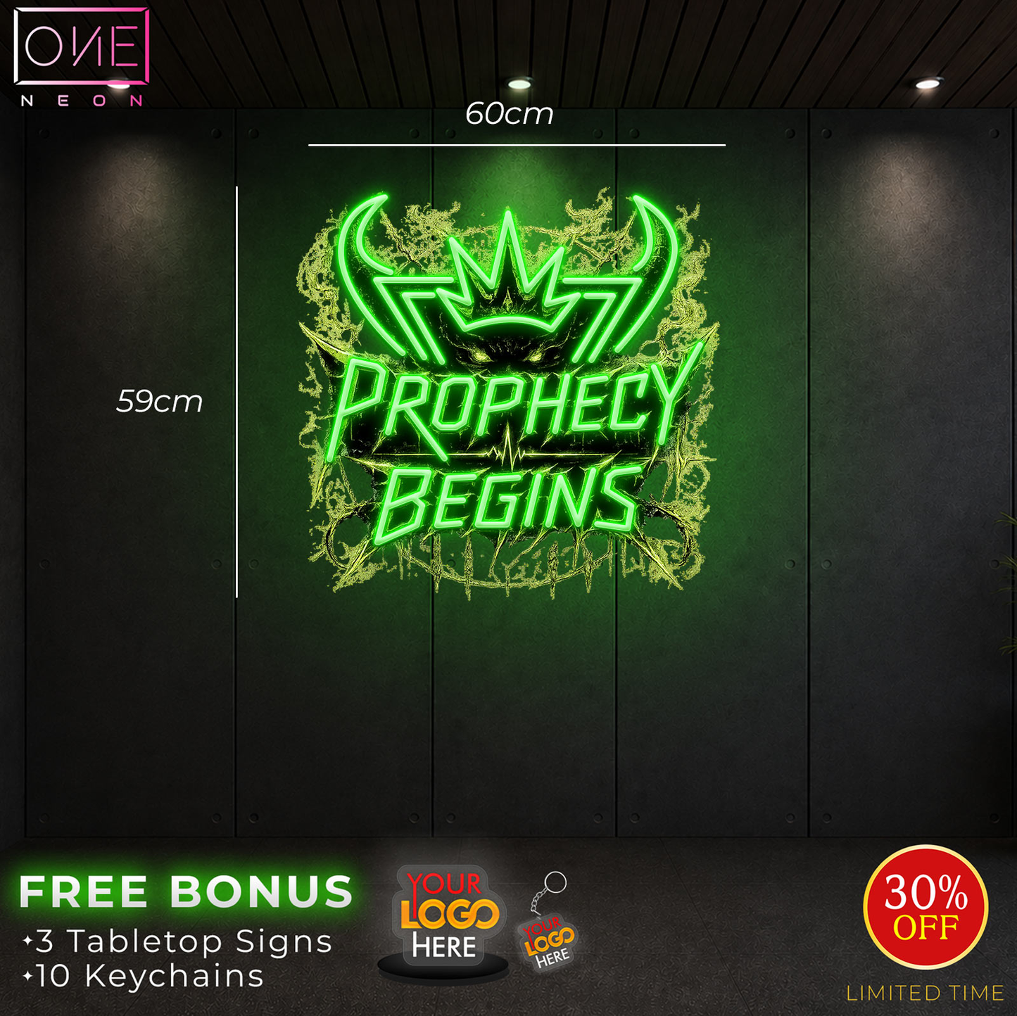 PROPHECY BEGINS & PULSE PROPHET | LED Neon Sign (2 signs)