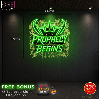 PROPHECY BEGINS & PULSE PROPHET | LED Neon Sign (2 signs)