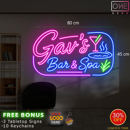 Gav's Bar & Spa | LED Neon Sign
