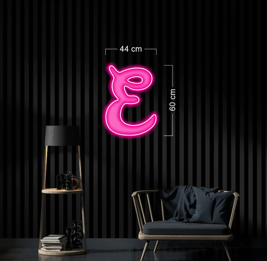 E logo| LED Neon Sign