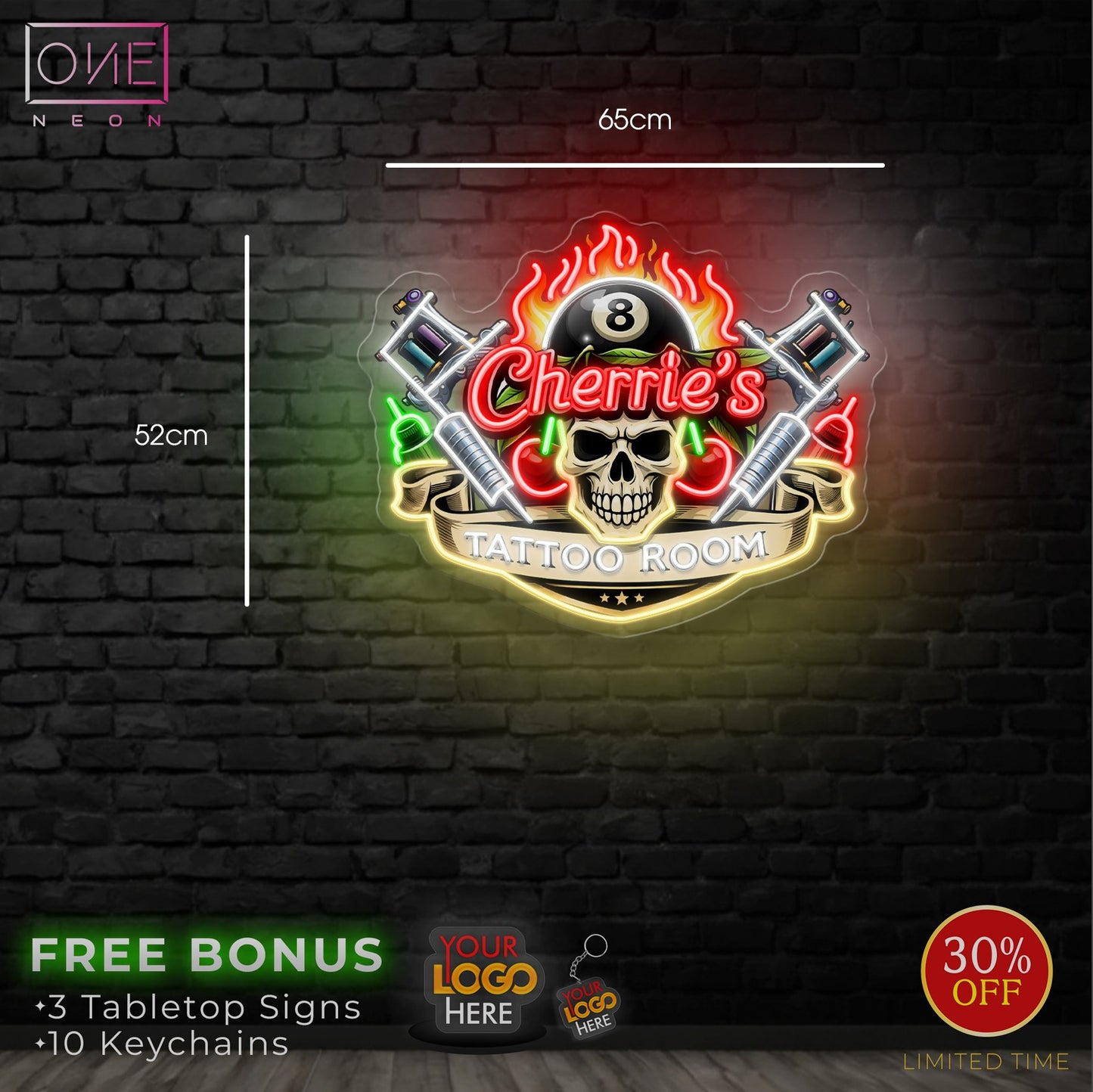 Cherrie's Tattoo Room | LED Neon Sign