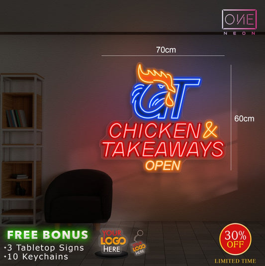 GT Chicken & takeaway | LED Neon Sign