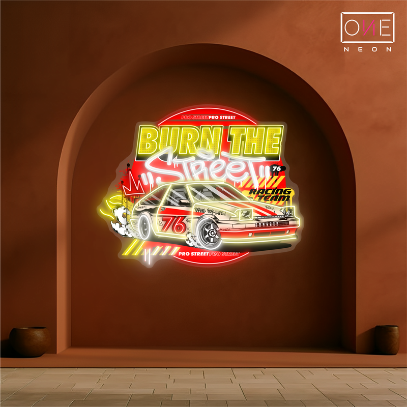 Burn The Street Artwork Led Neon Sign