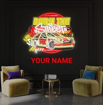 Burn The Street Artwork Led Neon Sign