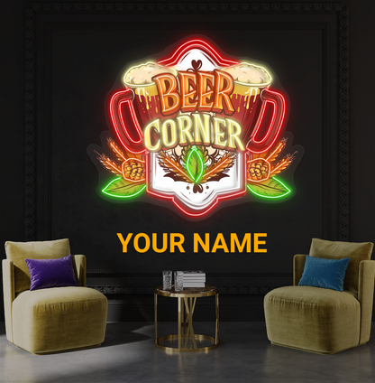 Beer Corner Artwork Led Neon Sign