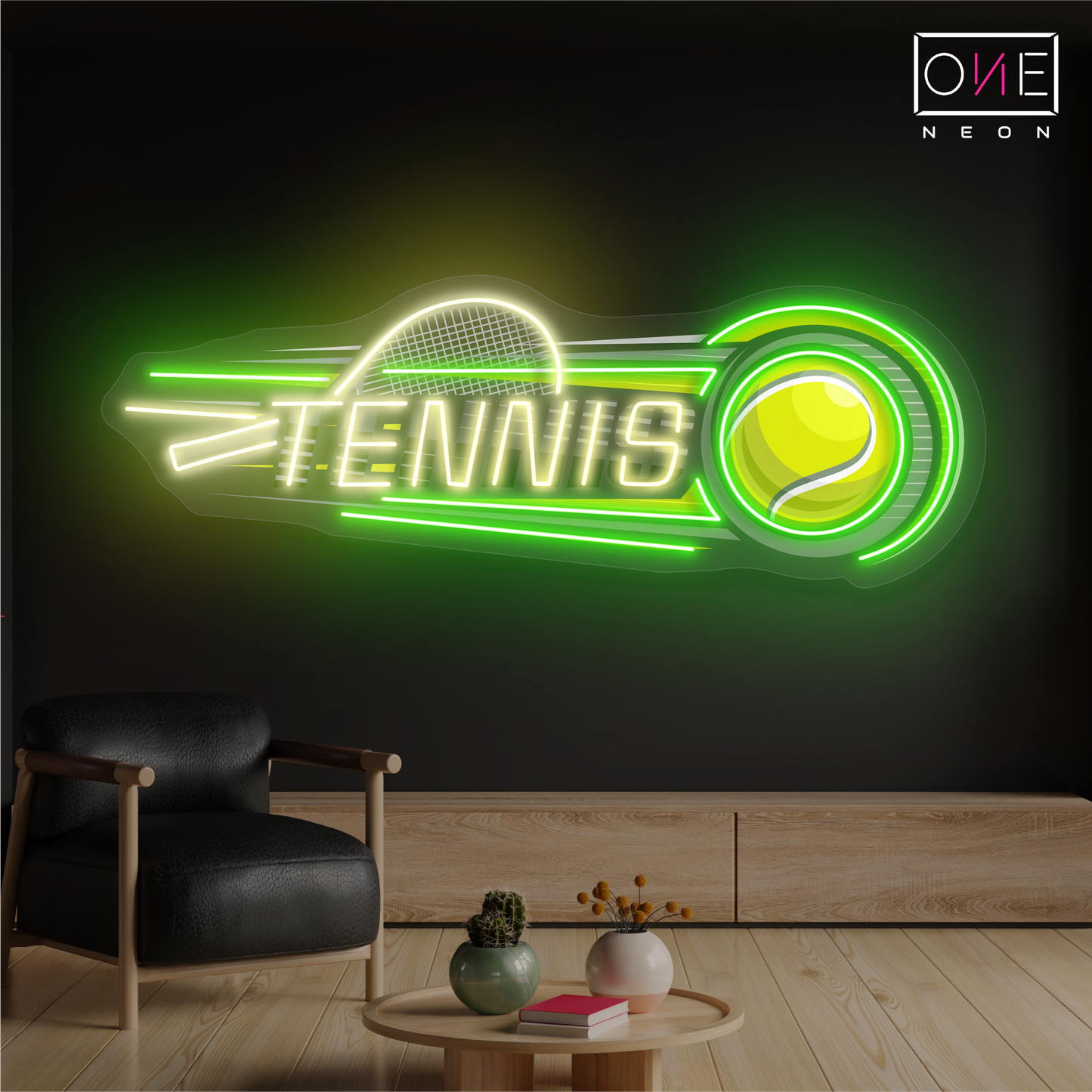 Panneau néon à LED Tennis Power Artwork 