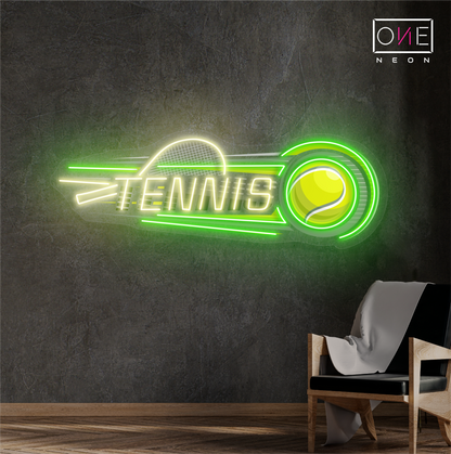 Panneau néon à LED Tennis Power Artwork 