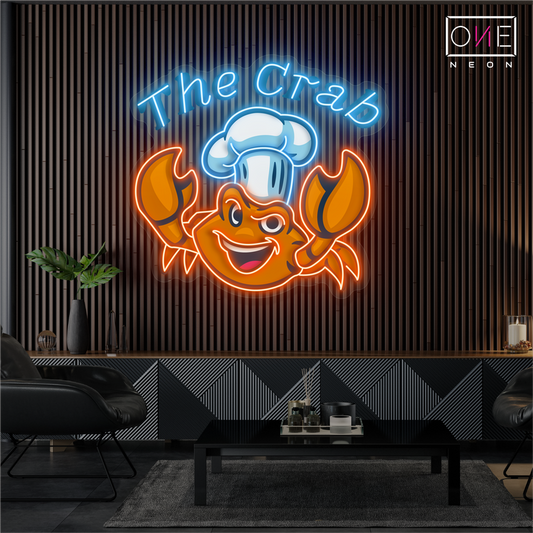 Crab Kitchen Artwork Led Neon Sign