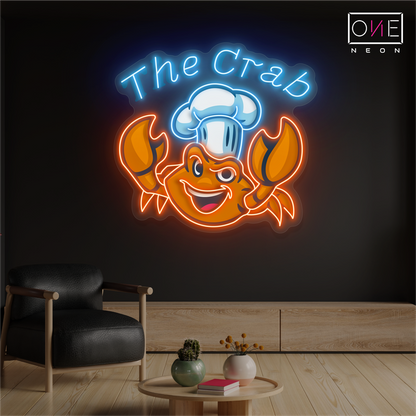 Crab Kitchen Artwork Led Neon Sign