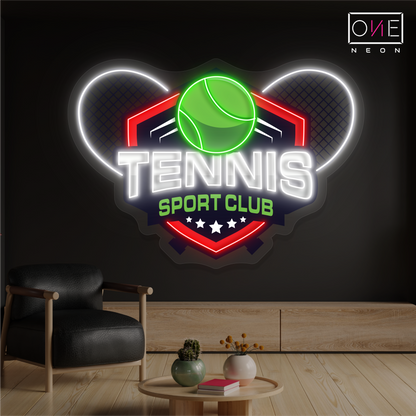 Panneau néon à LED pour club de sport de tennis 