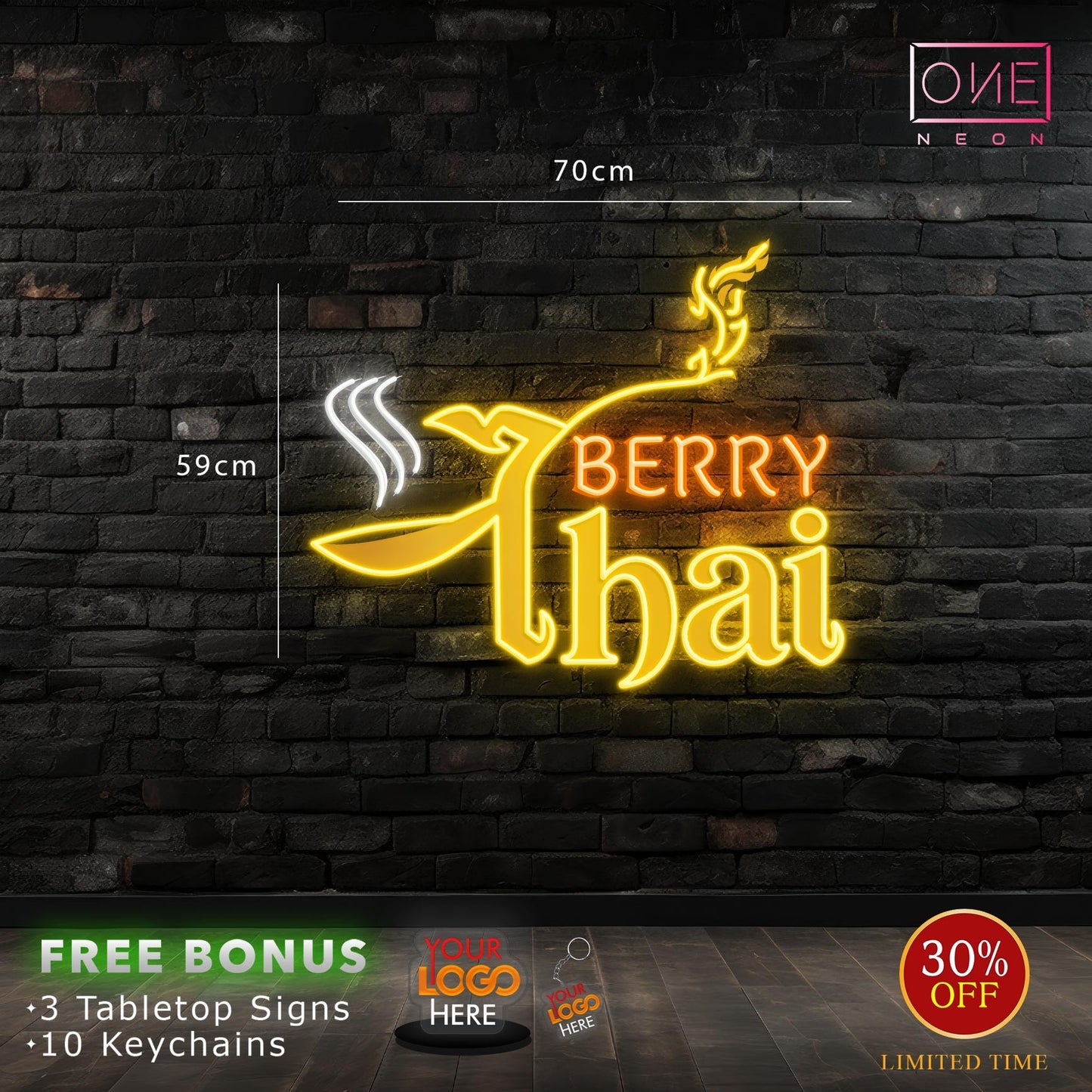 Berry Thai | LED Neon Sign (2 signs)
