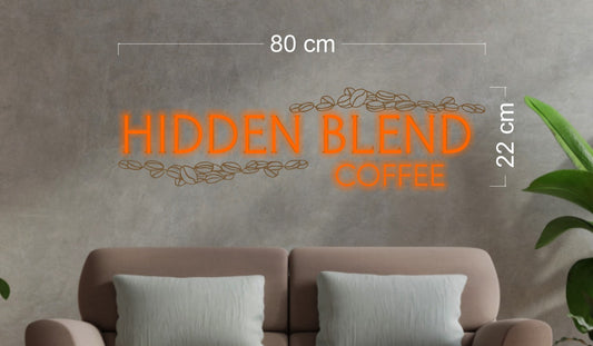 Hidden Blend Coffee| LED Neon Sign