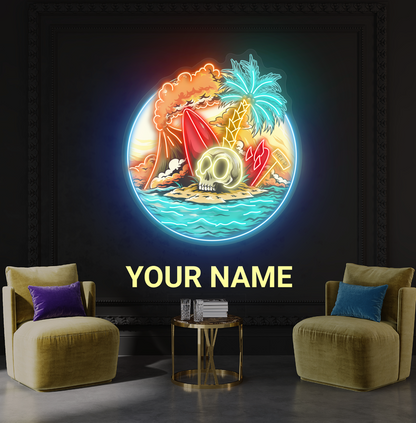 Island of Mysteries Artwork Led Neon Sign