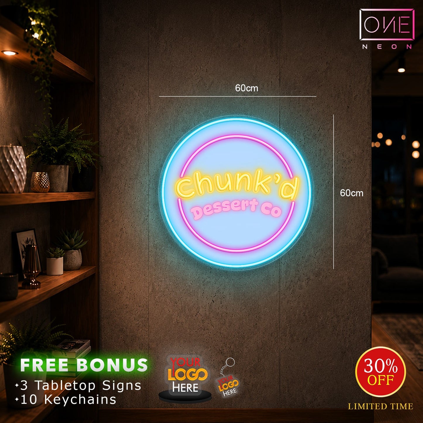 Chunk'd Dessert Co | LED Neon Sign