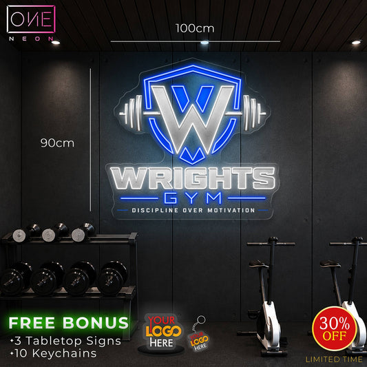 WRIGHTS GYM | LED Neon Sign