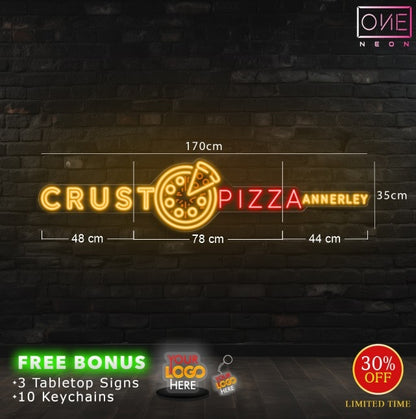 Crust pizza annerley | LED Neon Sign