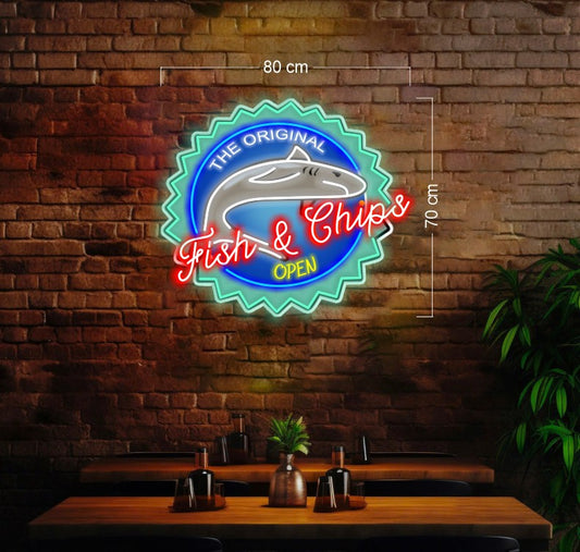 The original Fish&Chips | LED NEON SIGN