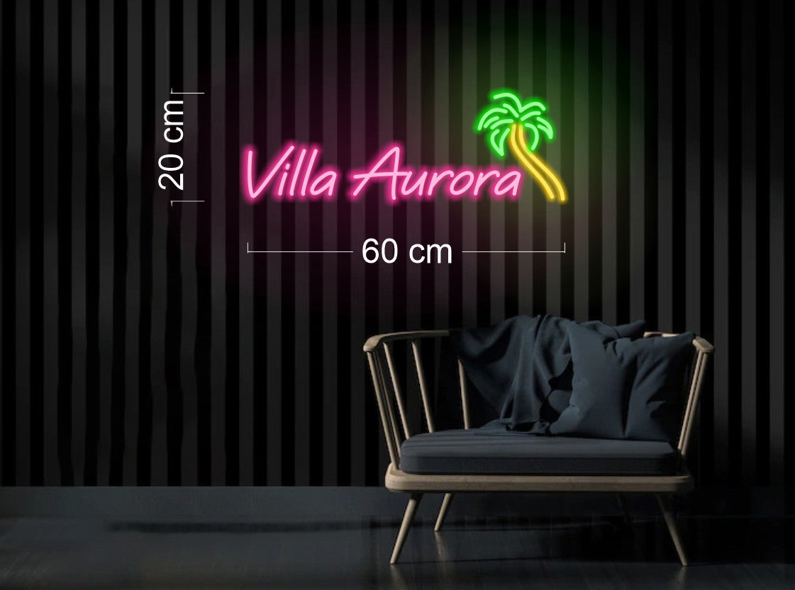 Villa Aurora| LED Neon Sign