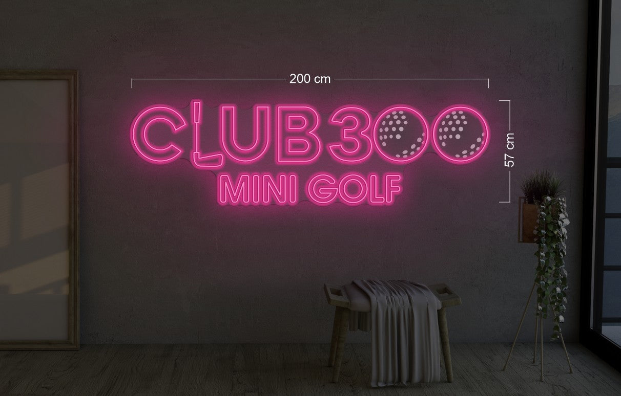 CLUB 300 MINI GOLF | LED Neon Sign (3 signs)