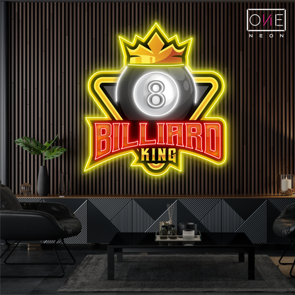 8 Billiard King Artwork Led Neon Sign