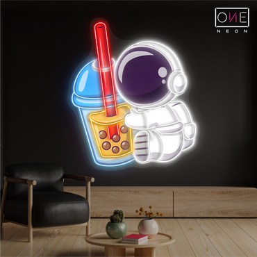 Boba Astronaut Artwork Led Neon Sign