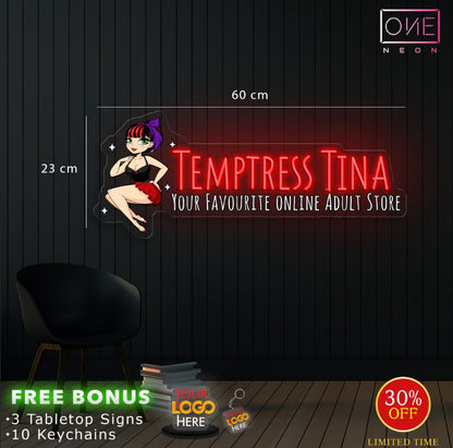 TEMPTRESS TINA | LED Neon Sign
